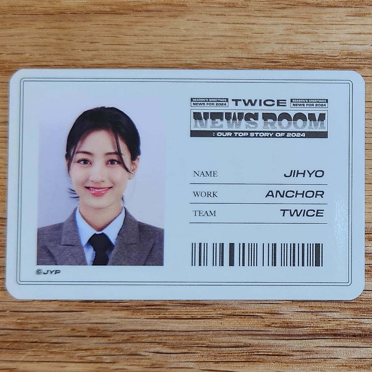 Jihyo Official Photocard Twice 2024 Season's Greeting Newsroom