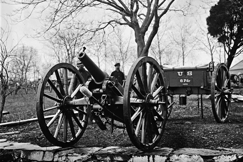 New 5x7 Civil War Photo: 6 Pounder Wiard Cannon Gun at Washington Arsenal - 1862