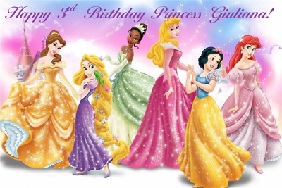 princess dress banner Big Dot of Happiness Princess Garland Banner, Colorful Pastel Princess Dress Birthday Party Banner, 30 Feet of Cord, 15 Double-Sided Princess, Color: