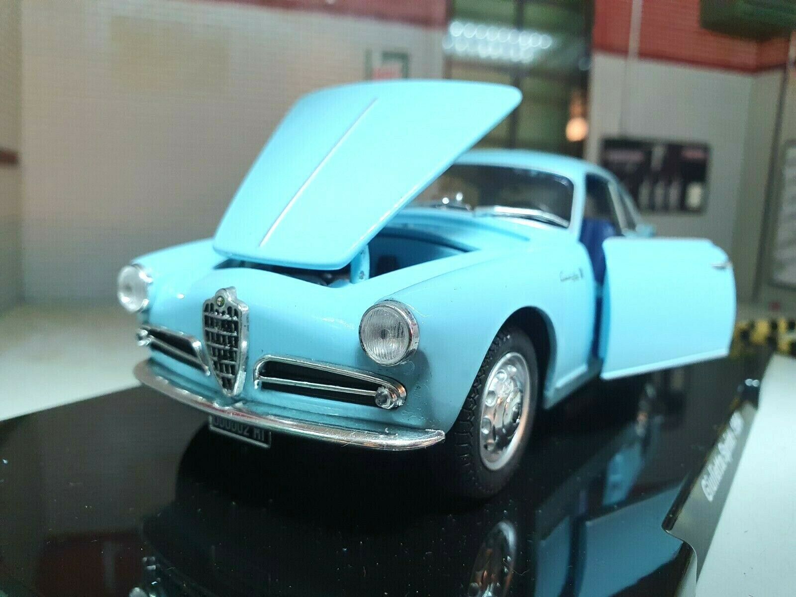 1:24 Alfa Romeo Giuletta Sprint 1954 Leo Whitebox Scale Diecast Model Car  LGB