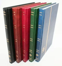 Lighthouse 8/16 White Page *POCKET SIZED* Stamp Stockbook. In various colours