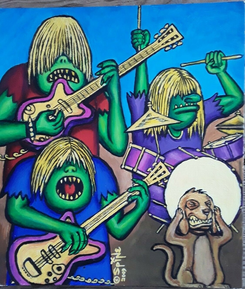Punk Rocker Fish Punk Rock Band Drawings