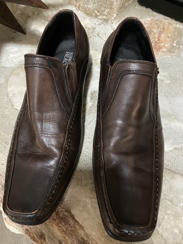 Brown Leather Loafers Mens Shoes Size 