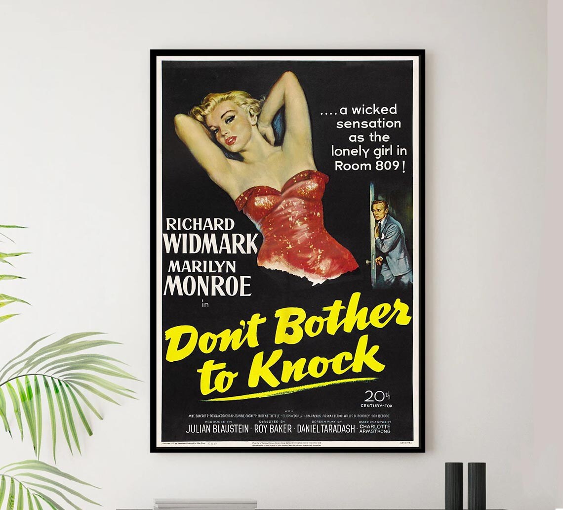 Don't Bother to Knock 1952 - Vintage Classic Movie Poster | eBay