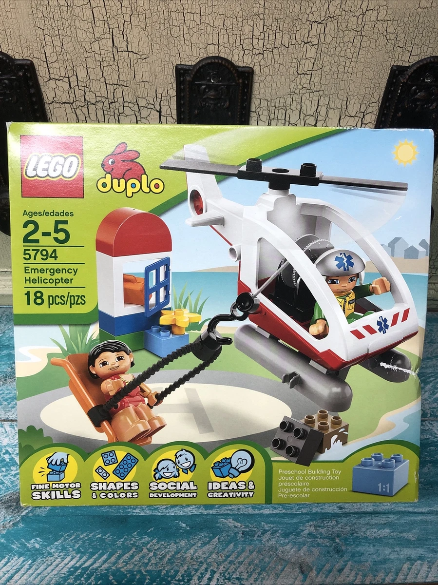 LEGO Duplo 5794 Emergency Helicopter 18 pcs Complete Ages 2-5 | eBay