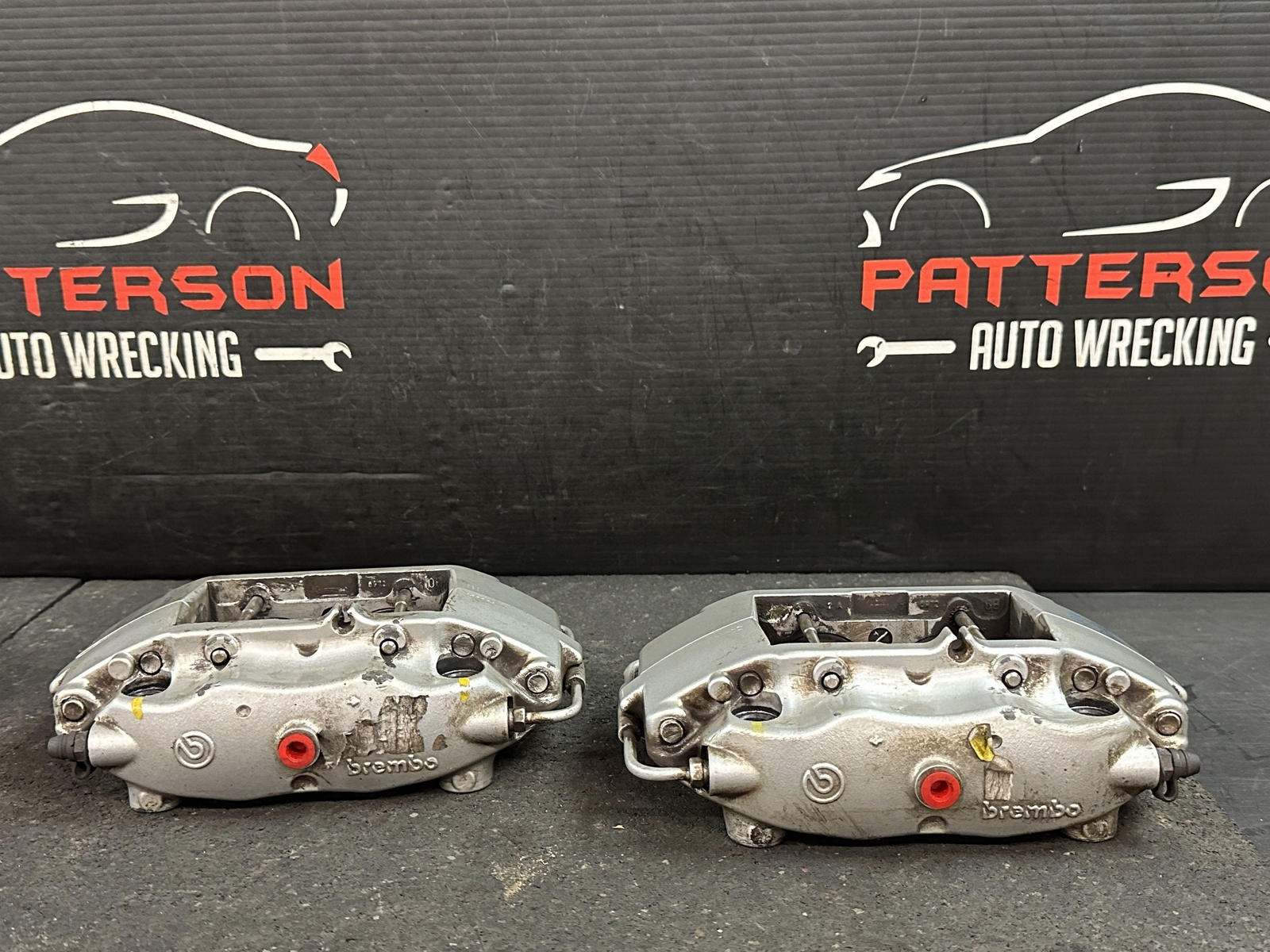 03-12 MASERATI QUATTROPORT FRONT & REAR LEFT & RIGHT BRAKE CALIPERS 74K 20833300