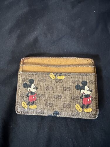 GUCCI x Disney Collaboration Mickey Mouse Card Case Holder Wallet