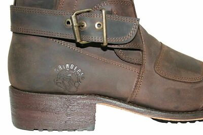 bottes en cuir pour hommes - GRINDERS - QUA-CS-BLA