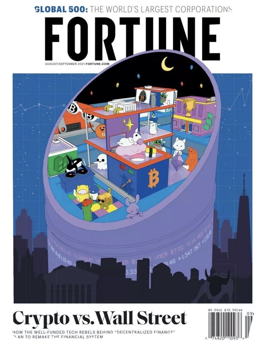 Fortune Magazine Mag pplpleasr Crypto vs Wall Street Aug / Sept 2021 Ship  Now! | eBay