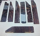 7 240 x 50mm NATURAL MULTI OBSIDIAN PREFORMS SLAB FOR KNAPPING KNIFE ARROWHEAD
