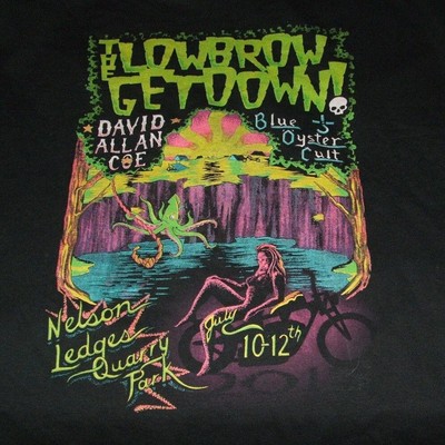 DAVID ALLAN COE LOWBROW GETDOWN 2015 Shirt Black Unisex S-5XL JU244