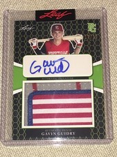 GAVIN GUIDRY 2021 Leaf Perfect Game Autograph Jersey Flag PATCH #17/19 LSU