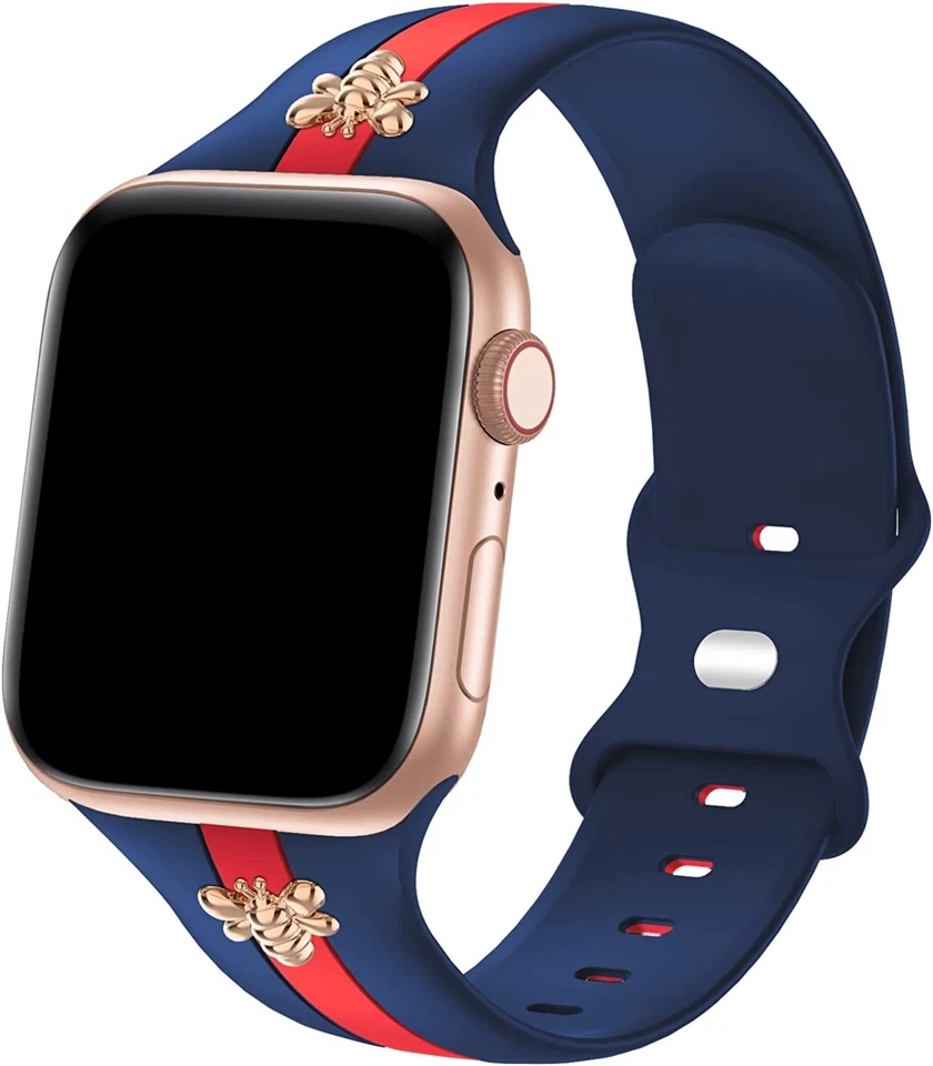 Pulseira de luxo para Apple Watch 38mm 40mm 2 3 4 5 6 7 8 9 SE Ultra 42mm 44mm 45mm 49mm - Imagem 4 de 4
