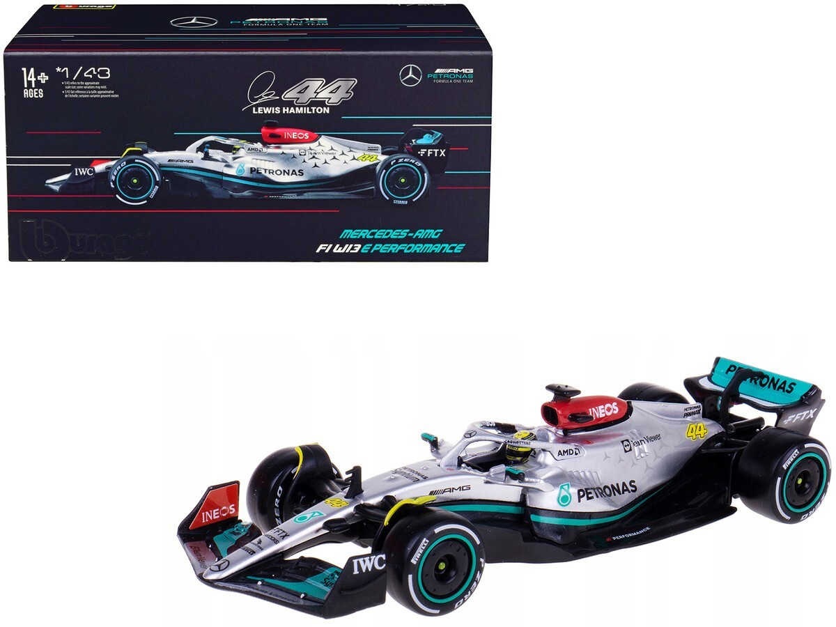 Bburago Mercedes AMG F1 W13 E Performance #44 Hamilton 2022 1/43