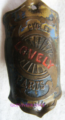 Plaque émaillée Cycles Monfort Paris - Badge Vélo Ancien, D'époque