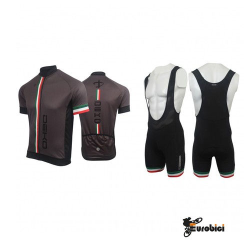 DEKO Completo CICLISMO estivo modello Flag con tricolore | eBay
