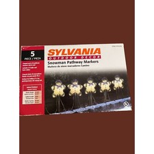 Vintage Sylvania Outdoor Snowman Pathway Mark...