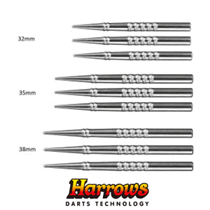 Harrows Apex Lance Black 30mm Steel Tip Spare Points