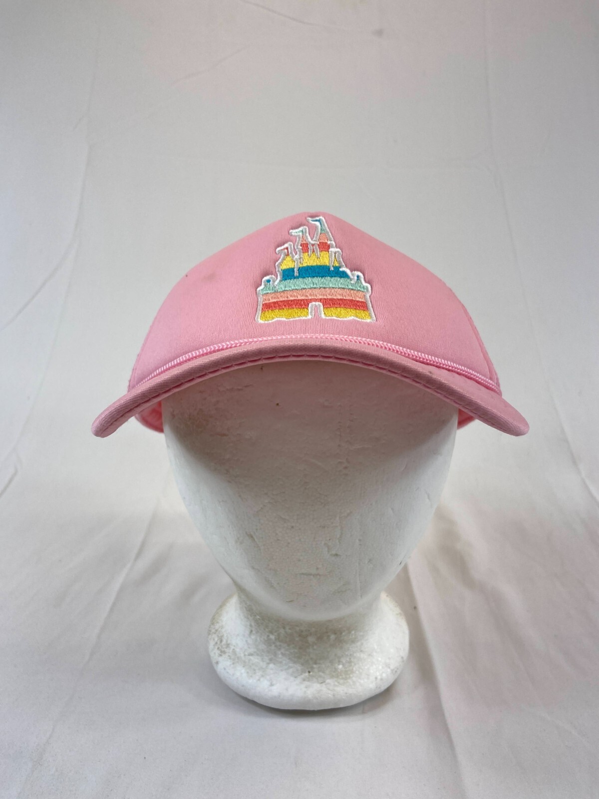 Snapback Cap Mesh Pastel Castle Pink Casual Travel Park