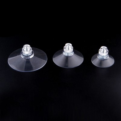 10X Strong Suction Cups & M4 Screw Rod Knurled Hook Clear Kitchen Glass Craft