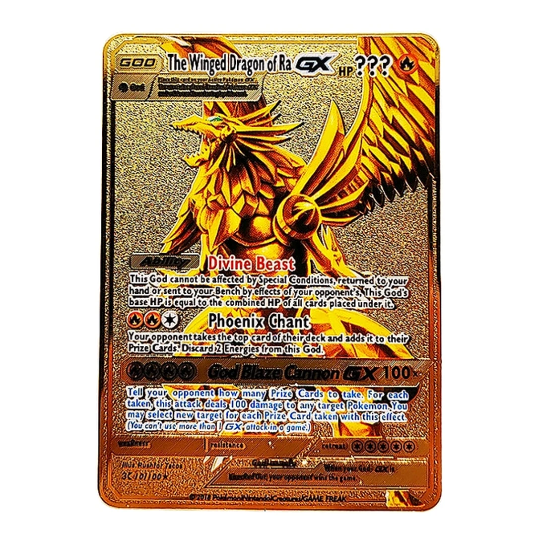 Metal Pokemon Cards English, Metal Game Collection Card