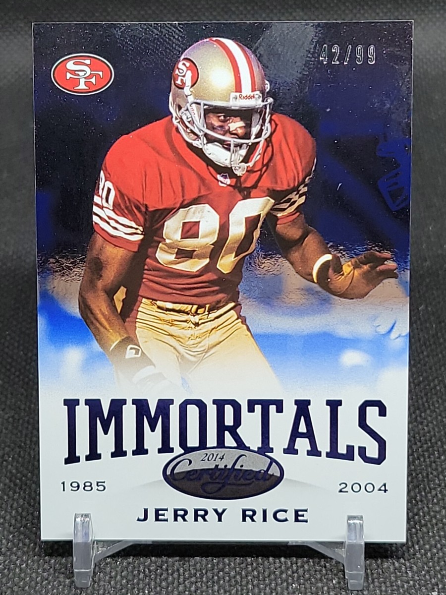 マイクジャイアント　ポスター　シリアルナンバー入り 2014 Certified Blue #189 Jerry Rice IMM /99 | eBay