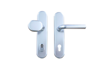 Hoppe HaustüR- Schutz-Wechselgarnitur 86G/3332ZA/3310/150 Alu Silber F1 Pz 92 Mm