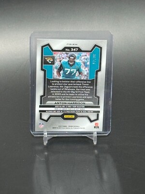 2023 Panini Prizm #347 Anton Harrison RC Blue Sparkle Prizm SP /96