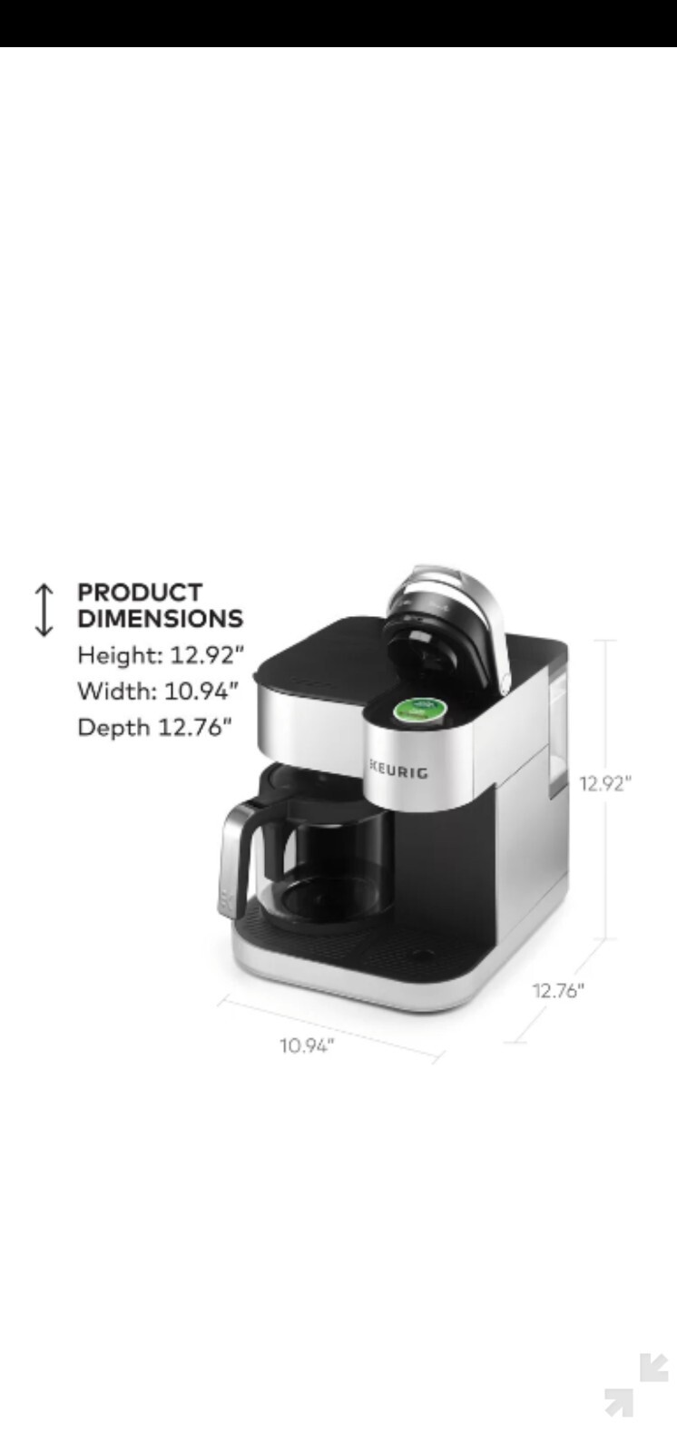 Keurig K Duo Special Edition Single Serve KCup Pod Coffee Maker