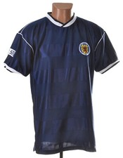 SCOTLAND 1985/1988 HOME FOOTBALL SHIRT JERSEY SCORE DRAW SIZE L RETRO REPLICA