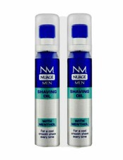 2 X Nuage Men Shaving Oil With Menthol 25ml Each