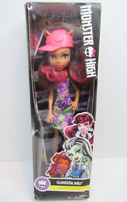 NEW Monster High Doll Clawdeen Wolf EMOJI DRESS Skullette 2016 DWR98 11'' BOX DMG