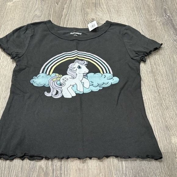 Camicia My Little Pony nuova vecchia marina L 10 12 bambina C36