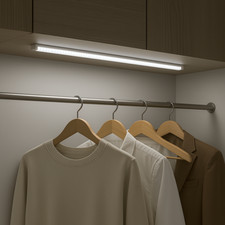 50cm LED Motion Sensor Strip Rechargeable Magnetic Wardrobe Cabinet Light