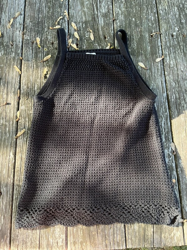 Abercrombie Kids ~ Girls Black Sleeveless Crochet Sweater ~ Size 15-16