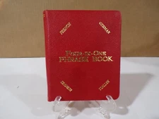 Four-In-One Phrase Book French German Spanish & Italian Real Morocco England