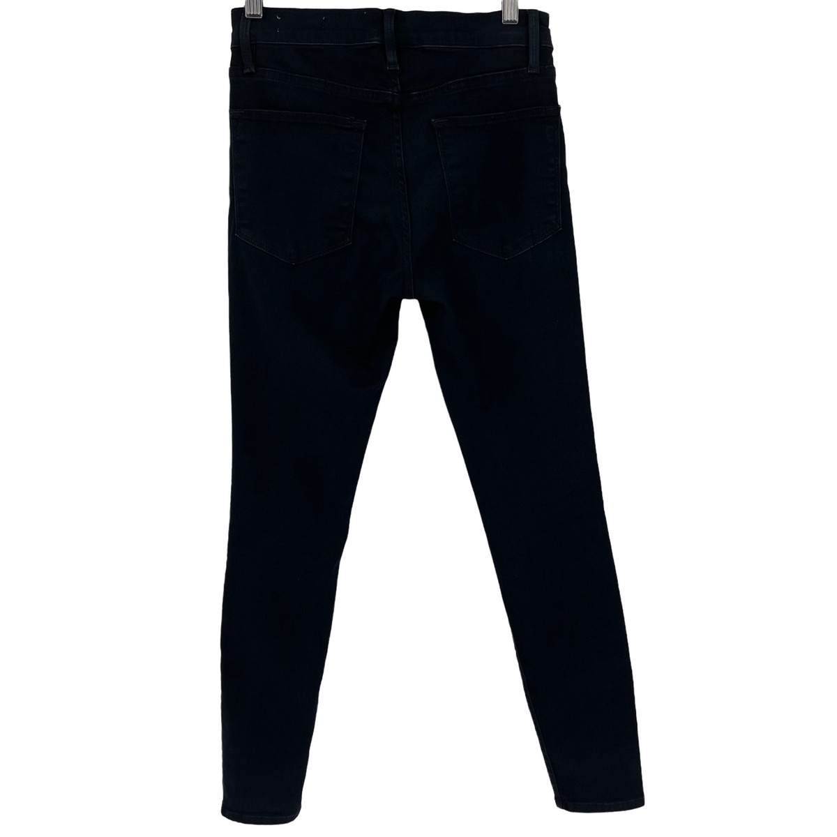 Frame Denim Le High Skinny Jeans In BYXBEE Stretch Dark Wash