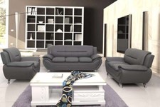 Eclipse Sofa Set 3+2 available in Black and Grey