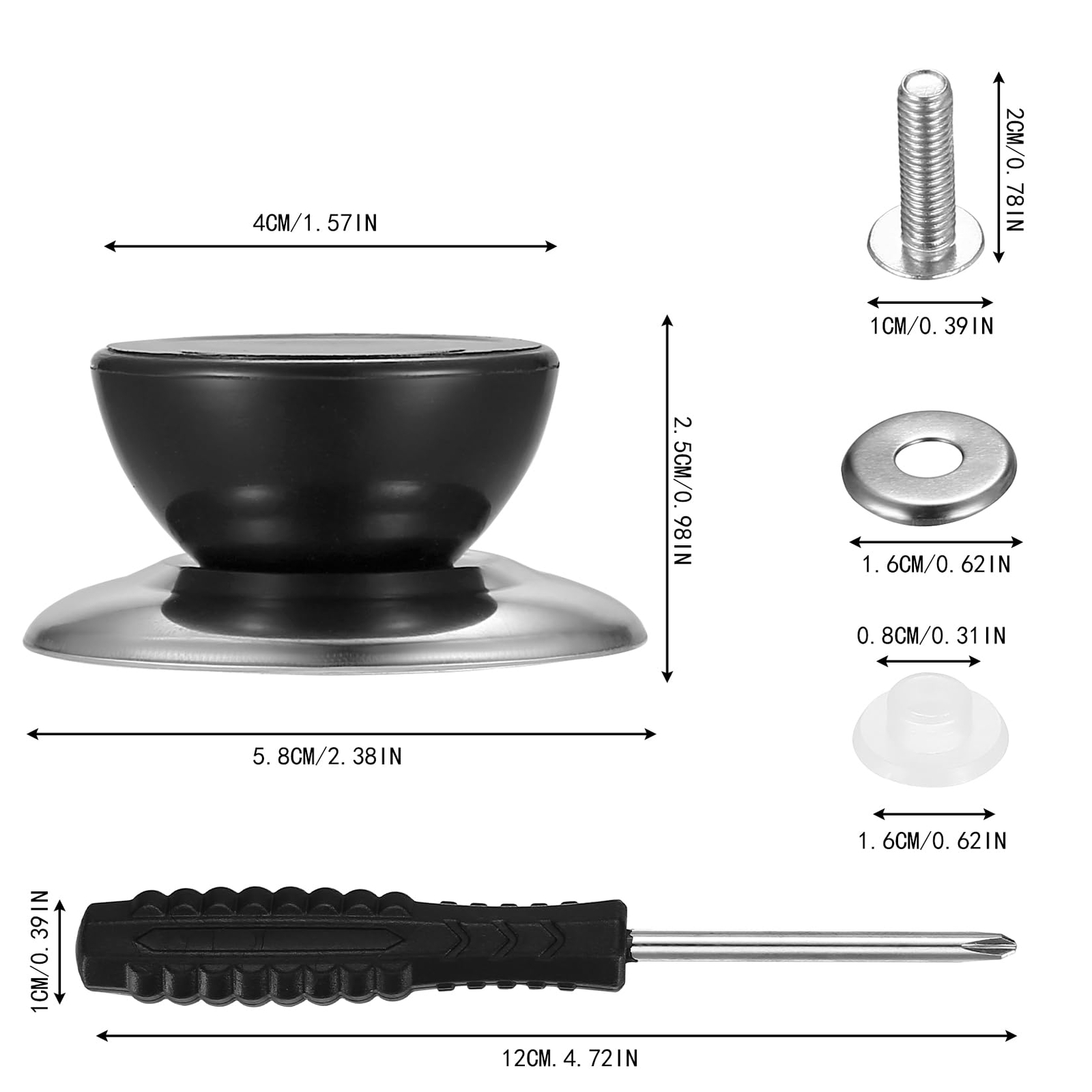 10Pcs Pot Lid Knobs Heat Resistant Crock Top Lid Knobs Handles Replacement