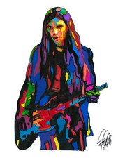 Dennis Dunaway Alice Cooper Bass Guitar Rock Music Poster Print Wall Art 8.5x11