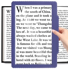 Large 5X Full Book Page Magnifying Glass for Reading Viewing Area Mag