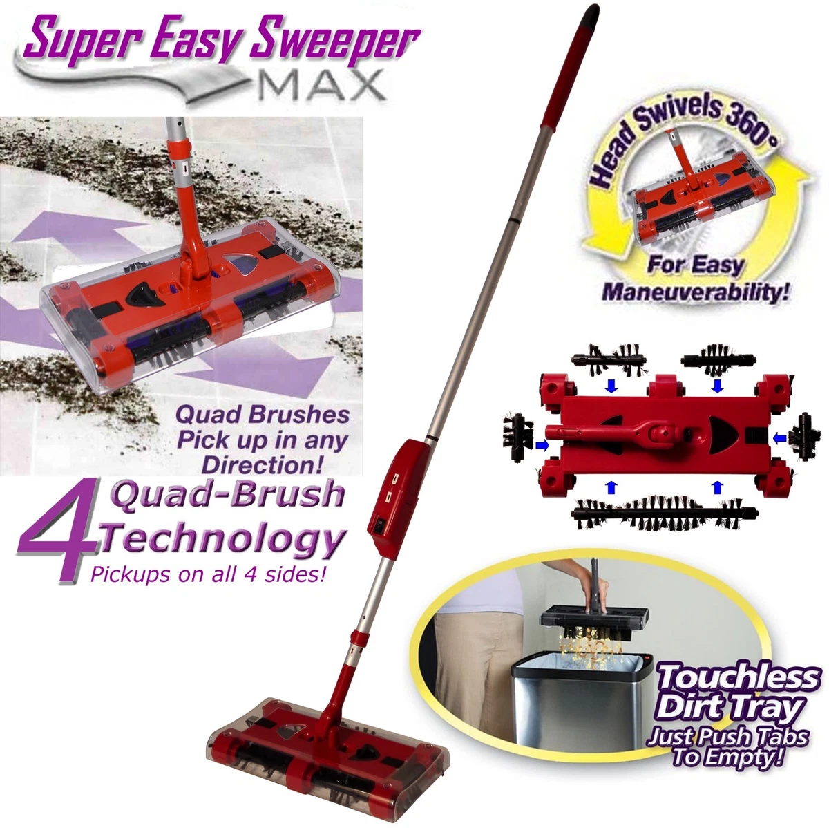 Swivel sweeper sale max