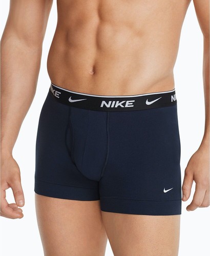Nike Everyday Cotton Stretch Boxer Trunk 3 pair, black, blue, navy, XLARGE 40-42 - Picture 2 of 5