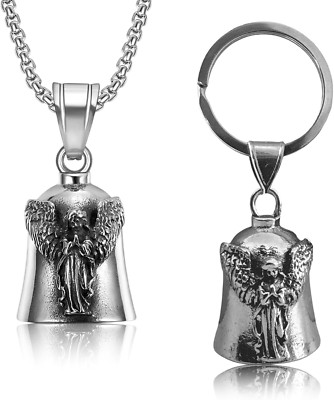 2er Set Guardian Bell für Motorrad Glücksbringer & Schlüsselanhänger