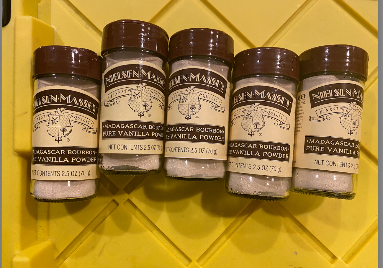 Nielsen Massey Vanilla Extract Powder- Pure Madagascar Bourbon Lot Of 5