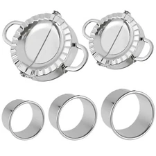 Stainless Steel Dumpling Maker Set (5 Pieces) for Ravioli, Dumplings, Pierogies 