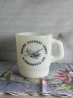 Termocrisa Milk Glass Mug Vintage Aviation Airplane Nakina Outpost Camps Canada