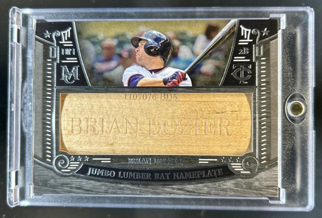 2016 Topps Museum Brian Dozier Jumbo Lumber Bat Nameplate Twins