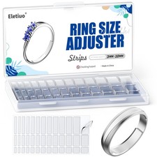 ELETIUO Invisible Ring Size Adjuster for Loose Rings,6 Sheets-234 Transparent