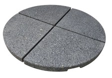 Granit Platten für Sonnenschirm Ständer Ampelschirm 4 mal 21 kg Set Stout